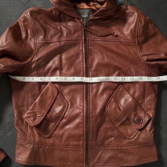 Kenna T 100% Leather Jacket w/Hood - Picture 8 of 8